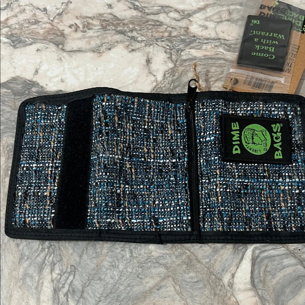Dime Bags Blue and Black Wallet
